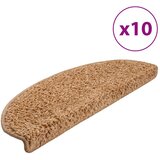  Prostirke za stepenice 10 kom 65x21x4 cm bež poluokrugle velike | Shoptok.si
