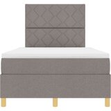  Postelja z vzmetnico z vzmetnico Taupe 120 x 190 cm blago, (5000125829) | Shoptok.si