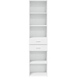  Visoka komoda bijela 45x42,5x185 cm od konstruiranog drva | shoptok.hr