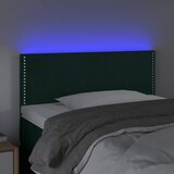  LED uzglavlje tamnozeleno 100x5x78/88 cm baršunasto | shoptok.hr