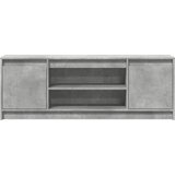 TV ormarić s LED svjetlima boja betona 139,5x34x50 cm drveni | shoptok.hr