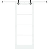  Klizna vrata ORKDAL 83 x 202 cm Masivna borovina i staklo | shoptok.hr
