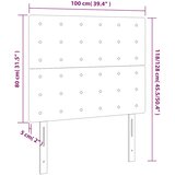  Uzglavlje tamnozeleno 100x5x118/128 cm baršunasto | shoptok.hr