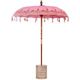 vidaXL Balijski dežnik z osnovo Roza 185 x 185 x 260 cm, (5000190704) Cene