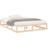  Okvir za krevet 200 x 200 cm od masivne borovine | shoptok.hr