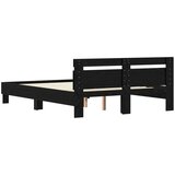  Konstrukcija postelje z vzglavjem Črna Orehovina 140 x 200 cm, (5000102526) | Shoptok.si