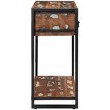 vidaXL Konzolni stol Višebojni 100x35x75 cm puno drvo obrađeno | shoptok.hr