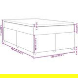 vidaXL Krevet s oprugama i madracem svjetlosivi 120x190 cm od tkanine | shoptok.hr