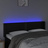  LED uzglavlje crno 147x16x78/88 cm od umjetne kože | shoptok.hr