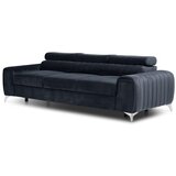 ELTAP Antracitno siva žametna raztegljiva sedežna garnitura 261 cm Laurence – | Shoptok.si