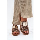 Zazoo Elegant Flat Heel Natural Leather Sandals | Shoptok.si