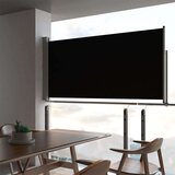 vidaXL Uvlačiva bočna tenda za terasu 120 x 300 cm crna Cijene
