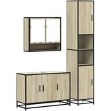 vidaXL 3-dijelni set kupaonskog namještaja boja hrasta sonome drveni | shoptok.hr