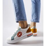 Gemre White Sneakers with Colorful Inserts Passaic | Shoptok.si