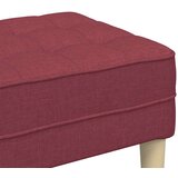  Klupa s jastukom Vinska crvena 113 x 57 x 39 cm tkanina | shoptok.hr