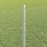 Heksagonalna ograda s stubom 10 x 0,8 m Pocinčani čelik Srebrna | shoptok.hr