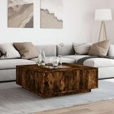  Stolić s beskonačnim LED svjetlima boja hrasta 100x100x40 cm | shoptok.hr