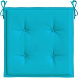  Blazine za vrtne stole 2 kosa turkizne 40x40x3 cm tkanina | Shoptok.si