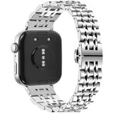 INF Pametni pašček za uro WatchFit 3 s sedmimi jeklenimi perlicami Silver, (22148712) | Shoptok.si