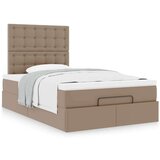 vidaXL Okvir kreveta s madracem cappuccina 120x200cm umjetna koža | shoptok.hr