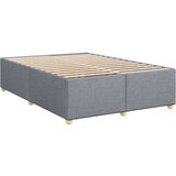  Krevet s oprugama i madracem svjetlosivi 140x190 cm od tkanine | shoptok.hr