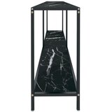  Konzolni stol crni 180 x 35 x 75,5 cm od kaljenog stakla | shoptok.hr