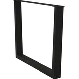  Noge za blagovaonski stol V-oblik 3 kom Crne 100 x (72-73,3) cm Čelik | shoptok.hr