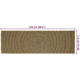  Preproga Naravna in črna 80 x 250 cm Juta, (5000132943) | Shoptok.si
