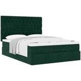  Ottoman krevet s madracima tamnozeleni 140x190 cm baršun | Eponuda.com