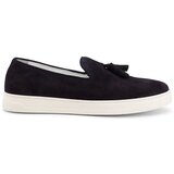 Duca di Morrone Slips on Diego - Suede Dark Blue Modra Cene