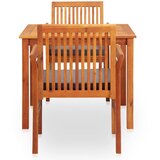  3-dijelni vrtni blagovaonski set s jastucima bagremovo drvo | shoptok.hr