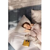Bonami Selection Plavi tapecirani bračni krevet s prostorom za pohranu s madracem/letvičastim okvirom 160x200 cm Thessa Bold Line - | shoptok.hr