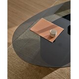Kave Home Crni stolić za kavu sa staklenom pločom stola 81x140 cm Olir – | shoptok.hr
