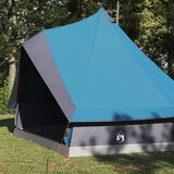 Tipi šator s krovom s pohranom Plava 400 x 346 x 250 cm taft | shoptok.hr