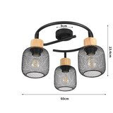  Brilagi - Usmereno svetlo BASKLITE 3xE27/15W/230V drvo/crna | Eponuda.com