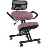 Kondela Ergonomski klečalnik, roza/črna, RUFUS | Shoptok.si