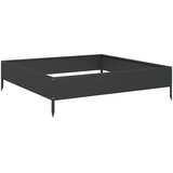  Povišena vrtna gredica crna 100 x 100 x 26 cm od čelika | shoptok.hr