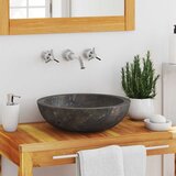 The Living Store Umivalnik siv Ø40x12 cm marmor - Umivalnik, (21750177) Cene
