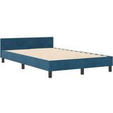  Postelja Temno Modra 120x190 cm Žamet, (22049261) | Shoptok.si