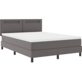 Box Okvir postelje z vzmetnico Siva 140 x 200 cm Umetna koža, (5000022692) | Shoptok.si