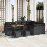  Sjedeća garnitura za vrt 13 kom. Crna poliratan 287.5 x 234 x 85 cm | Shoptok.si