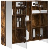  Kupaonski ormar s ogledalom Dimljeni hrast 70 x 14,5 x 70 cm | shoptok.hr