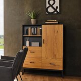 Bessagi Home Vitrina Giorgia, Barva Hrasta, Črna | Shoptok.si