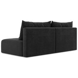 Makamii Črna raztegljiva/s prostorom za shranjevanje sedežna garnitura 216 cm Kalena – | Shoptok.si