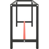  Okvir za radni stol mat crni i mat crveni 170x50x79 cm metalni | Eponuda.com