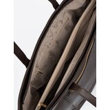 Shelvt Dark brown handbag with gold elements | Shoptok.si