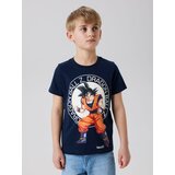 name it Majica 'NKMJES DRAGON' mornarska / antracit / oranžna / bela | Shoptok.si