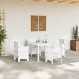  Stol za vrt Bijelo 100 x 100 x 73 cm poliratan | shoptok.hr