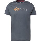 Alpha Industries Majica grafit siva / marelica / bijela | shoptok.hr