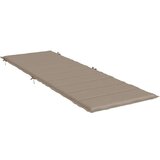  Blazina za ležalnik taupe 186x58x4 cm oxford tkanina, (20623493) | Shoptok.si